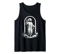 Signo de Paz Jesús Resurrección Tumba Cristiano Camiseta sin Mangas