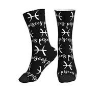 Signo De Piscis Unisex Work Socks Suaves Calcetine Trabajo Cómodos Calcetines Deportivos Para Senderismo Fútbol Entrenamiento