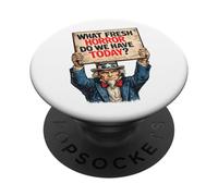 Signo de protesta del tío Sam político satírico PopSockets PopGrip Adhesivo
