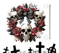 Signo de Puerta de Halloween Signo de Acrílico | Decoración Colgante para Puertas Decoración del Festival Gótico | Murmullo de la Casa de la Granja del Dormitorio