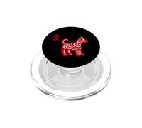 Signo del año de Perro, Zodiaco Chino, caligrafía, diseño de Perro PopSockets PopGrip para MagSafe