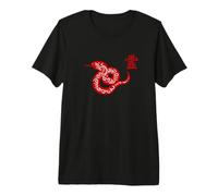 Signo del año de Serpiente, caligrafía del Zodiaco Chino, diseño de Serpiente Camiseta Premium