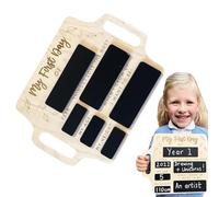Signo del primer día de jardín de infantes,Tablero de madera reutilizable para el primer día de la escuela de 9.0 x 12.0 in | Signo de regreso a la escuela para jardín de infantes o, útiles es
