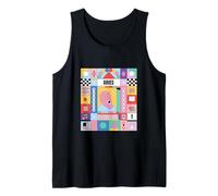 Signo del Zodiaco Aries Estilo Bauhaus - Arte Astrología Moderno Camiseta sin Mangas
