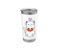 Signo del zodiaco de cáncer como horóscopo gato Vaso térmico de acero inoxidable de doble pared