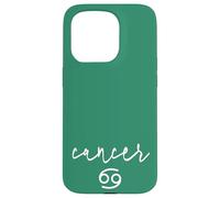Signo del zodiaco del cáncer - Lindo horóscopo celestial verde bosque Carcasa para iPhone 15 Pro