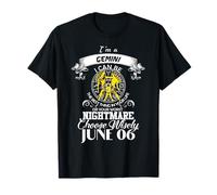 Signo del Zodiaco Géminis Mujer Hombre Cumpleaños Junio 06 Soy Géminis Camiseta