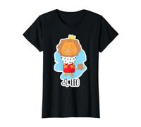 Signo del Zodiaco León Lindo Gato Astrología Horóscopo Camiseta gráfica económica, Mujer, Negro, S