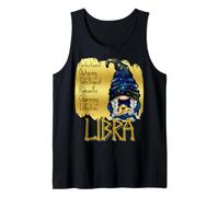 Signo del Zodiaco Libra Gnomo Astrología Rasgos de Personalidad Camiseta sin Mangas