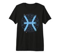Signo del Zodiaco Piscis Símbolo estético Horóscopo Astrología Camiseta Premium