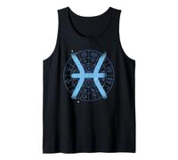 Signo del Zodiaco Piscis Símbolo estético Horóscopo Astrología Camiseta sin Mangas