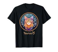 Signo del zodiaco Tauro - Ilustración de gato Camiseta