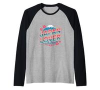 Signo Divertido Fuji Mountain Meme Japón Amante Memes I Love Japan Camiseta Manga Raglan