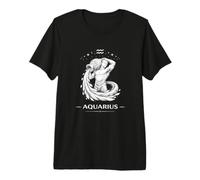 Signo geométrico del horóscopo de Acuario Astrología Celestial Camiseta Premium