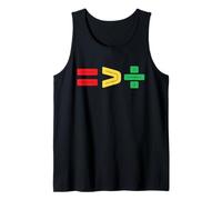 Signo matemático de la igualdad es mayor que la división Camiseta sin Mangas