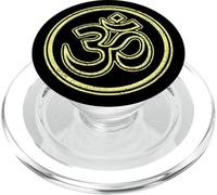 Signo Om Tradicional del Budismo & Hinduismo (Amarillo) PopSockets PopGrip para MagSafe