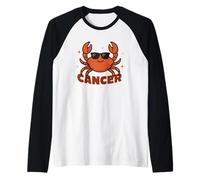 Signo Zodiacal Cáncer Astrología Horóscopo Cáncer Camiseta Manga Raglan
