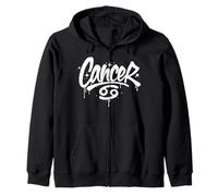 Signo Zodiacal del Graffiti de la Estrella de la astrología del Estilo Manual del cáncer Sudadera con Capucha