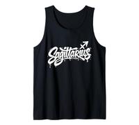 Signo Zodiacal del Graffiti de Sagitario Astrología Astrología Camiseta sin Mangas