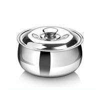 SIGNORA WARE Cacerola grande aislada con tapa de 3000 ml de acero inoxidable, calentador/enfriador de alimentos, cuenco térmico para servir sopa/ensalada, recipiente de acero inoxidable, el mejor