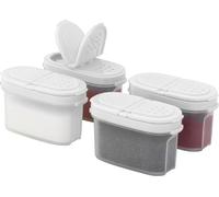 SIGNORA WARE Cajas de especias de alta calidad para especias, grandes y pequeñas, con práctico esparcidor de plástico sin BPA, herméticos, juego para la cocina