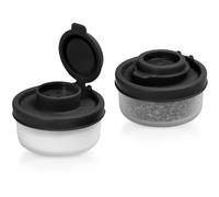 SIGNORAWARE Salt and Pepper Shakers Moisture Proof Set of 2 Small Mini Salt Shaker to go Camping Picnic Outdoors Kitchen Lunch Boxes Travel Spice set