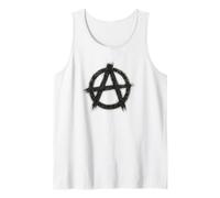 Signos de anarquía, libertad, punks, punk rock, anarquía Camiseta sin Mangas