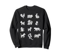 Signos de Animales del Zodiaco Chino Año Nuevo Chino Lunar Sudadera