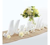 Signos de Boda Mr Mrs,Cartas en la Mesa de Postres del Mr & Mrs Retro el Mr & Mrs de pie Marcan el Centro de la Boda Decoraciones del Hogar Regalos de Pareja (M)