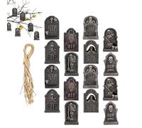 Signos D'Ha Ow Rur,Signo de pie r tumba de Cim Re Ho Tes Multifunción De Fiesta De Hallow Ndentivo Usables de halloween de piedra sepulcral para D