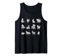 Signos Lunares Animales del Zodiaco Chino Año Nuevo Chino Camiseta sin Mangas