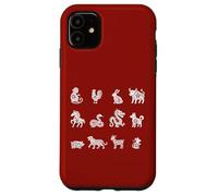 Signos Lunares Animales del Zodiaco Chino Año Nuevo Chino Carcasa para iPhone 11