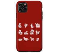 Signos Lunares Animales del Zodiaco Chino Año Nuevo Chino Carcasa para iPhone 11 Pro MAX
