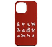 Signos Lunares Animales del Zodiaco Chino Año Nuevo Chino Carcasa para iPhone 13 Pro MAX