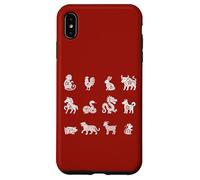 Signos Lunares Animales del Zodiaco Chino Año Nuevo Chino Carcasa para iPhone XS MAX