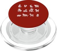Signos Lunares Animales del Zodiaco Chino Año Nuevo Chino PopSockets PopGrip para MagSafe