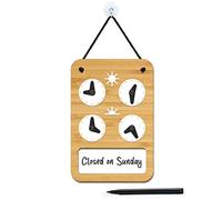 SIGNS - Design para personalizar - Cartel Horario de Apertura Ajustable - Minimal OH03 - Placa Horario para Tiendas, Cartel horario comercio, Placa horario comercial, cartel horario negocio