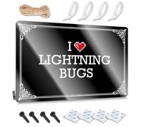 Signs Modern Gifts Nice I Love Lightning Bugs - Decoración de pared vintage para casa de campo (20 x 30 cm)