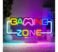 SIGNSHIP Gaming Zone Neon Led,Game Luces Neon, Letrero Led Decoración De Pared Para Sala De Juegos,Zona De Juegos,Cueva Del Hombre,Sala De Juegos Para Niños,Regalo Para Niños