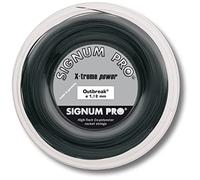 Signum Pro Outbreak - Bobina de Cuerdas de Tenis, Color Negro, Negro, 1,18 mm x 200 m