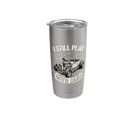 Sigo jugando con Cars Vintage Hot Rod Piston Vaso térmico de acero inoxidable de doble pared