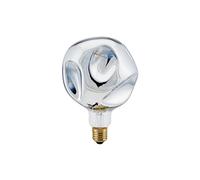 Sigor Bombilla LED Bola gigante E27 4W 918 atenuable metal plateado.