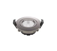 Sigor Foco empotrable LED para techo Dime LED, Ø 8,5 cm, 6 W, Dime LED, cromado EC:EPREL:1320804