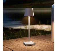 Sigor Lámpara LED de mesa con batería Nuindie pocket, gris, IP54, atenuable