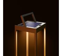 Sigor Lámpara LED solar Numove, gris grafito, altura 32,5 cm True