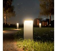 Sigor Lámpara LED solar recargable Nusolar antracita, altura 34cm True