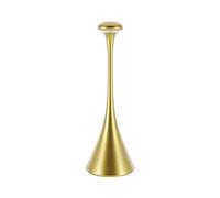 SIGOR Nudrop - Lámpara LED de mesa regulable con batería, para interior y exterior, IP54, resistente a salpicaduras, altura 29,2 cm, recargable con conexión fácil, 12 h de duración, color dorado
