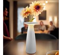 Sigor Nuflair lámpara de mesa LED recargable, blanca, IP54, atenuable, 24 cm