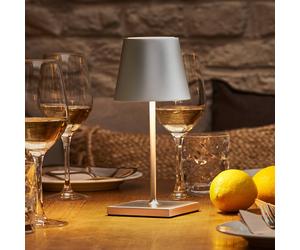 Sigor Nuindie mini LED lámpara de mesa recargable, Easy Connect, plata,