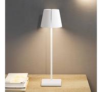 Sigor Nuindie tango lámpara de mesa LED recargable, blanca, IP20, atenuable